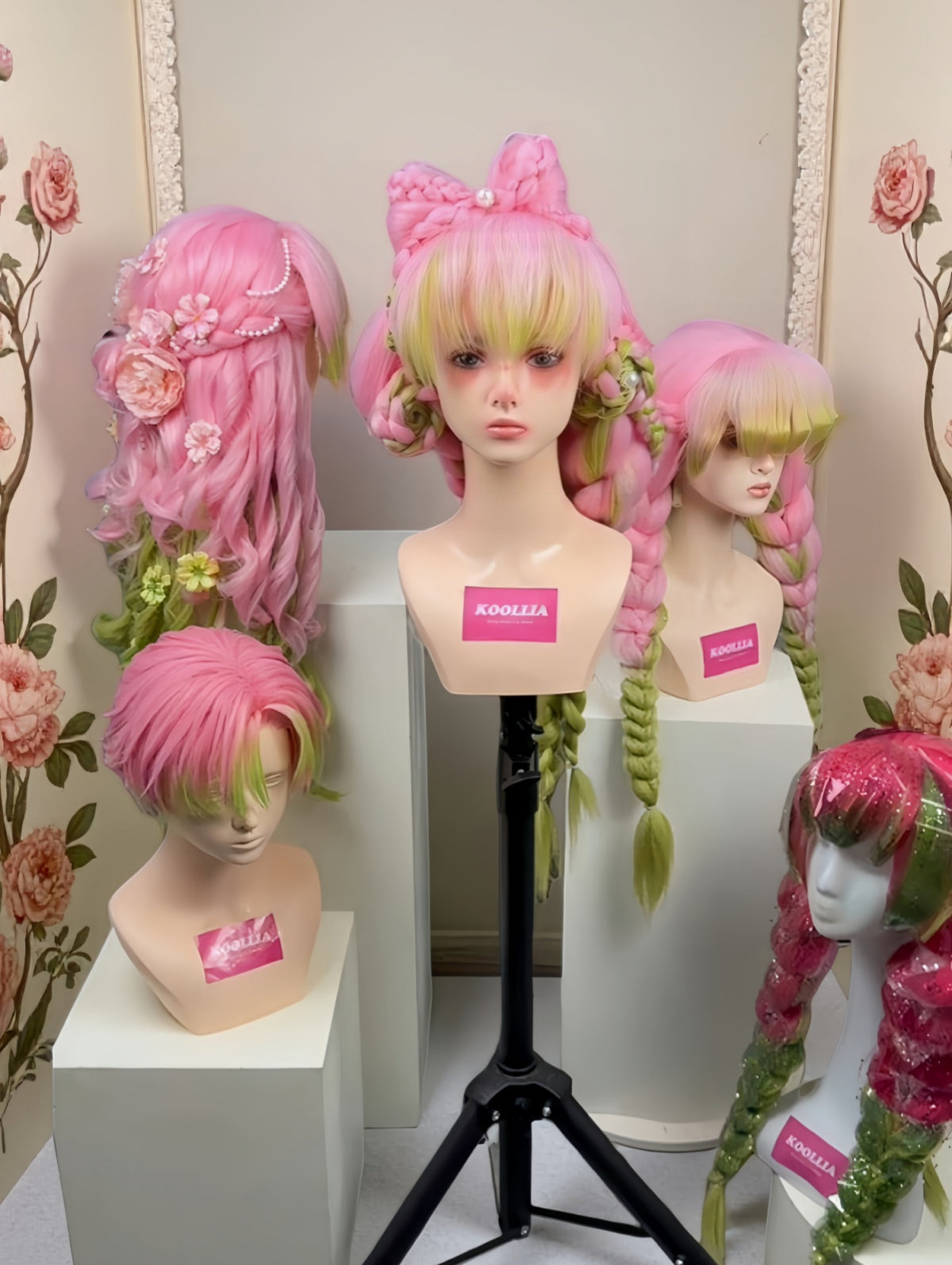 Mitsuri Kanroji Wig Collection | 5 Styled Basic Wig By KOOLLIA