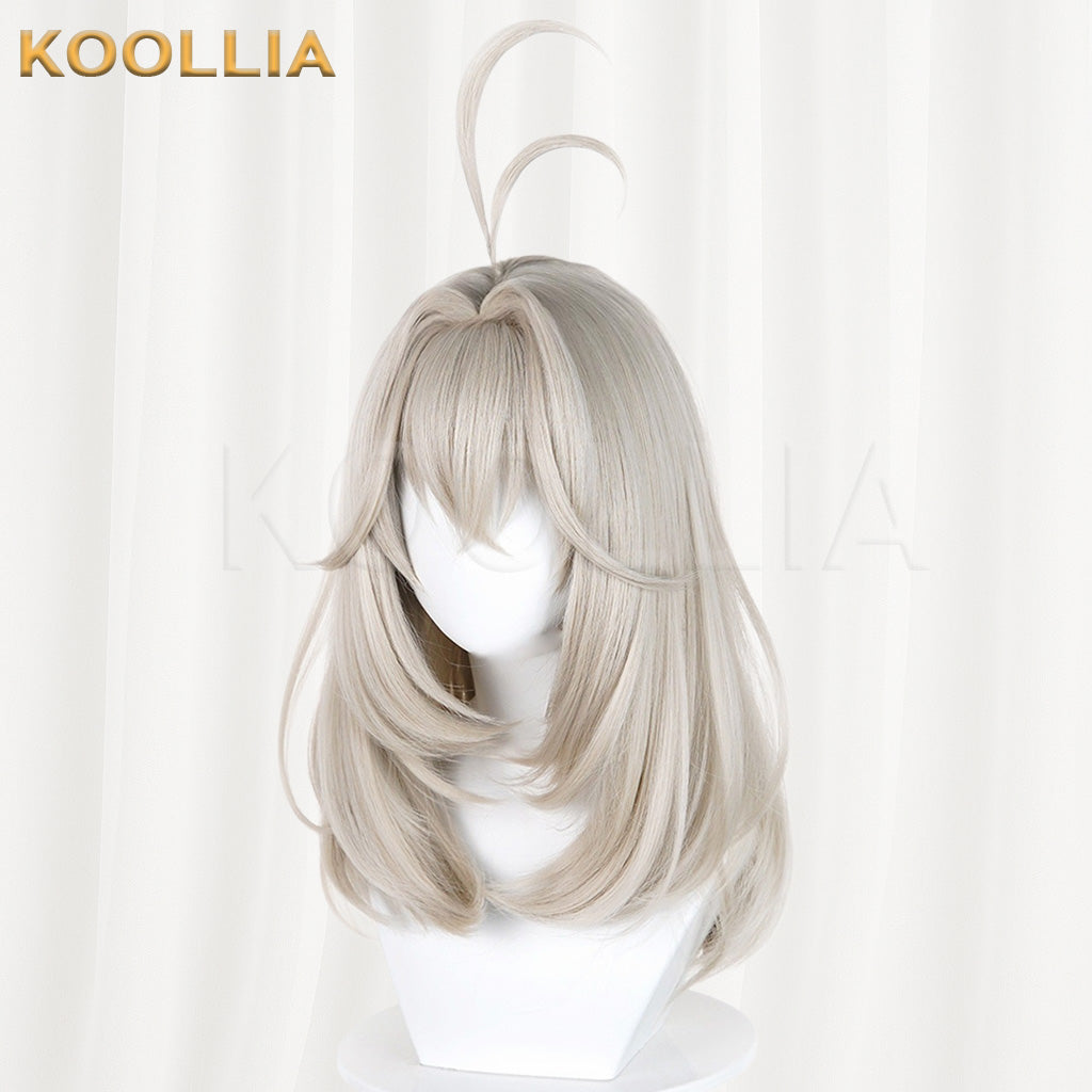 Wonderful Precure Mori Aruruka Light Flaxen Grey Basic Wig