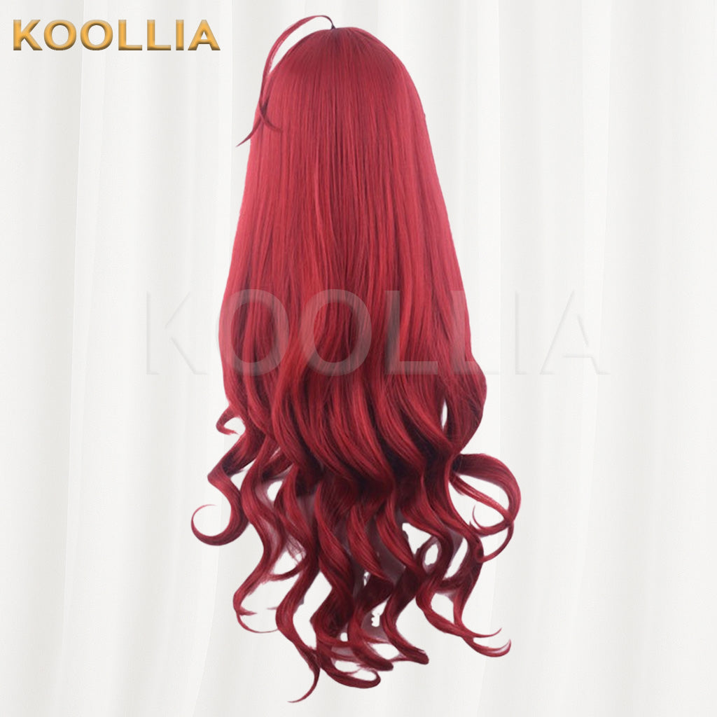 Mushoku Tensei Eris Boreas Greyrat Wine Red Long Wavy Cosplay Basic Wig
