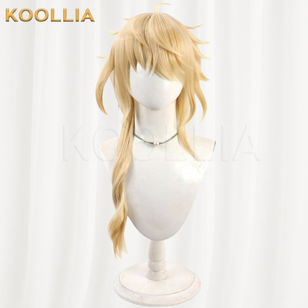 Touken Ranbu Ichimonji Norimune Golden Yellow Medium Short Basic Wig