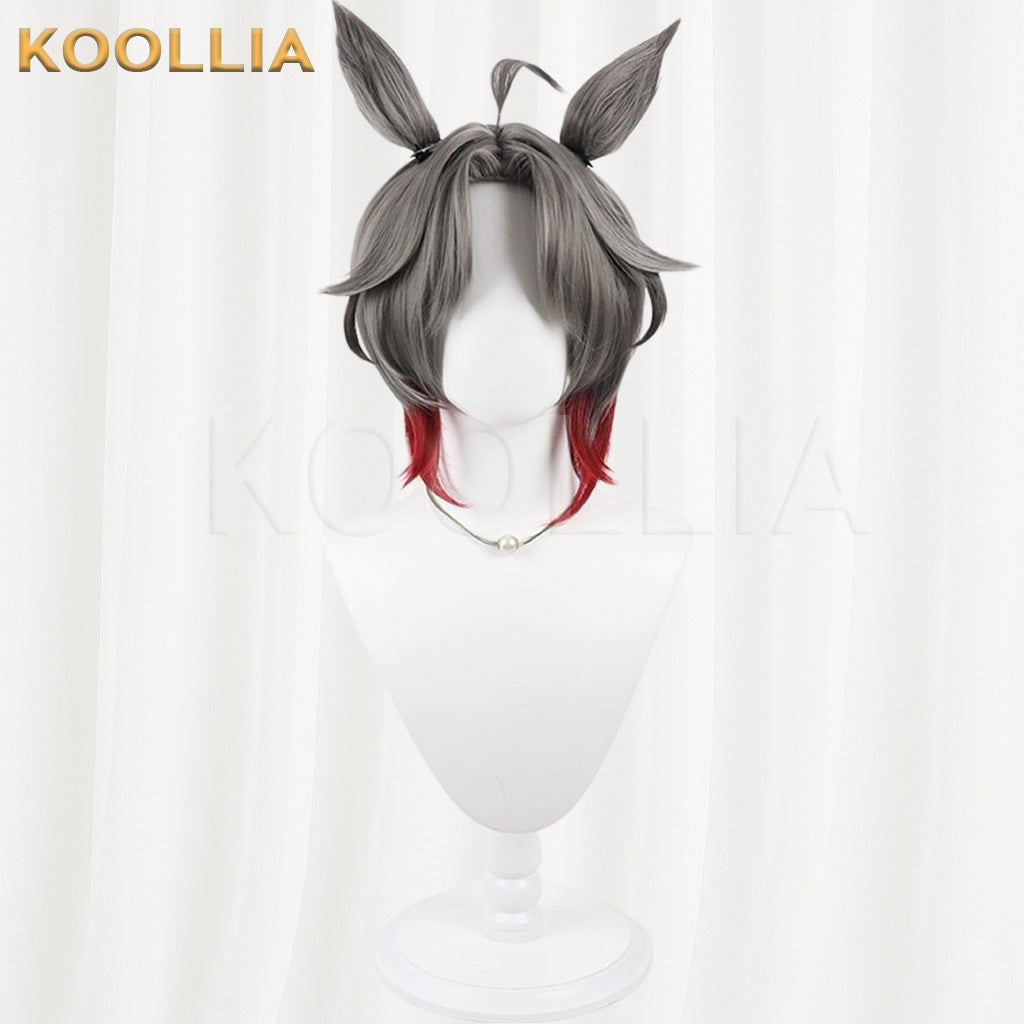 Uma Musume Pretty Derby Rose Kingdom Grey to Red Gradient Basic Wig