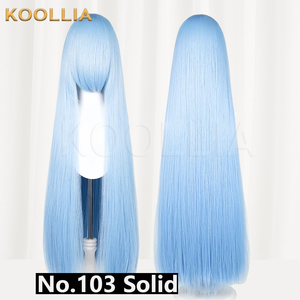 Thickened High-Density 100cm All-Purpose Long Straight Wig(Around 600g)
