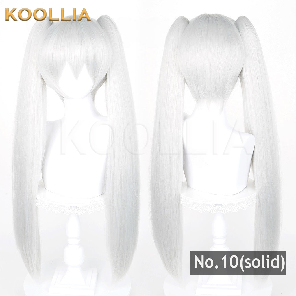 All-purpose 80cm Thick Fluffy Corn Fiber Twin Ponytails with Tiger Mouth Clips