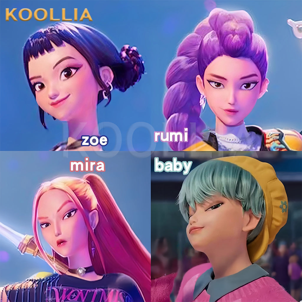 KPop Demon Hunters Rumi Zoey Mira Baby Basic Wig