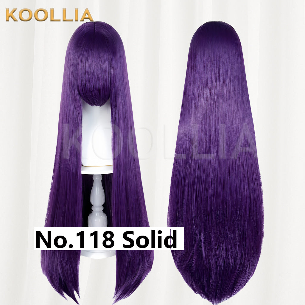 Thickened All-purpose 100cm High Temperature Root Boost Basic Wig with Scalp Top (Around 600g)