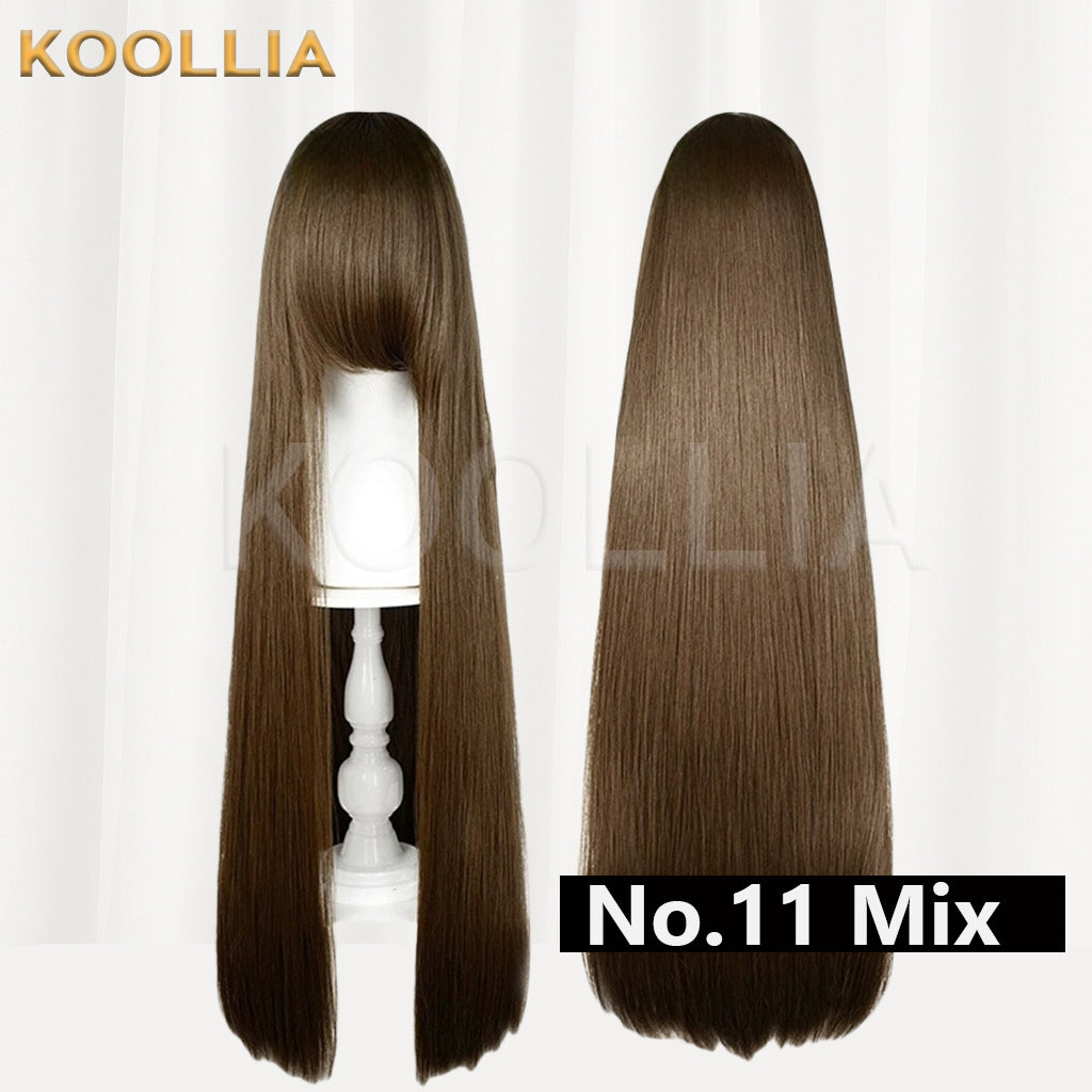 Thickened High-Density 100cm All-Purpose Long Straight Wig(Around 600g)