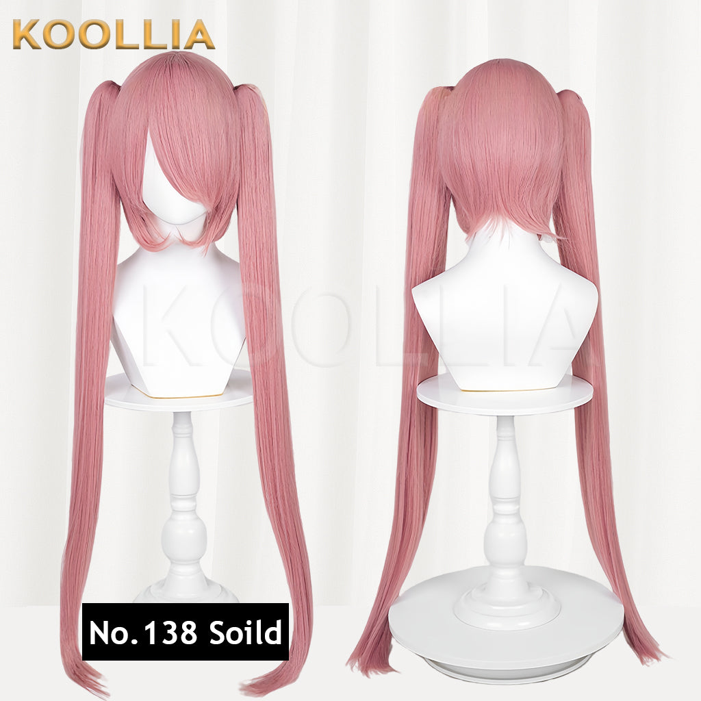 All-purpose Wig Hatsune Miku Twintails With Tiger Mouth Clip