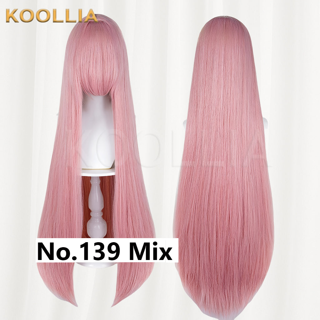 Thickened All-purpose 100cm High Temperature Root Boost Basic Wig with Scalp Top (Around 600g)