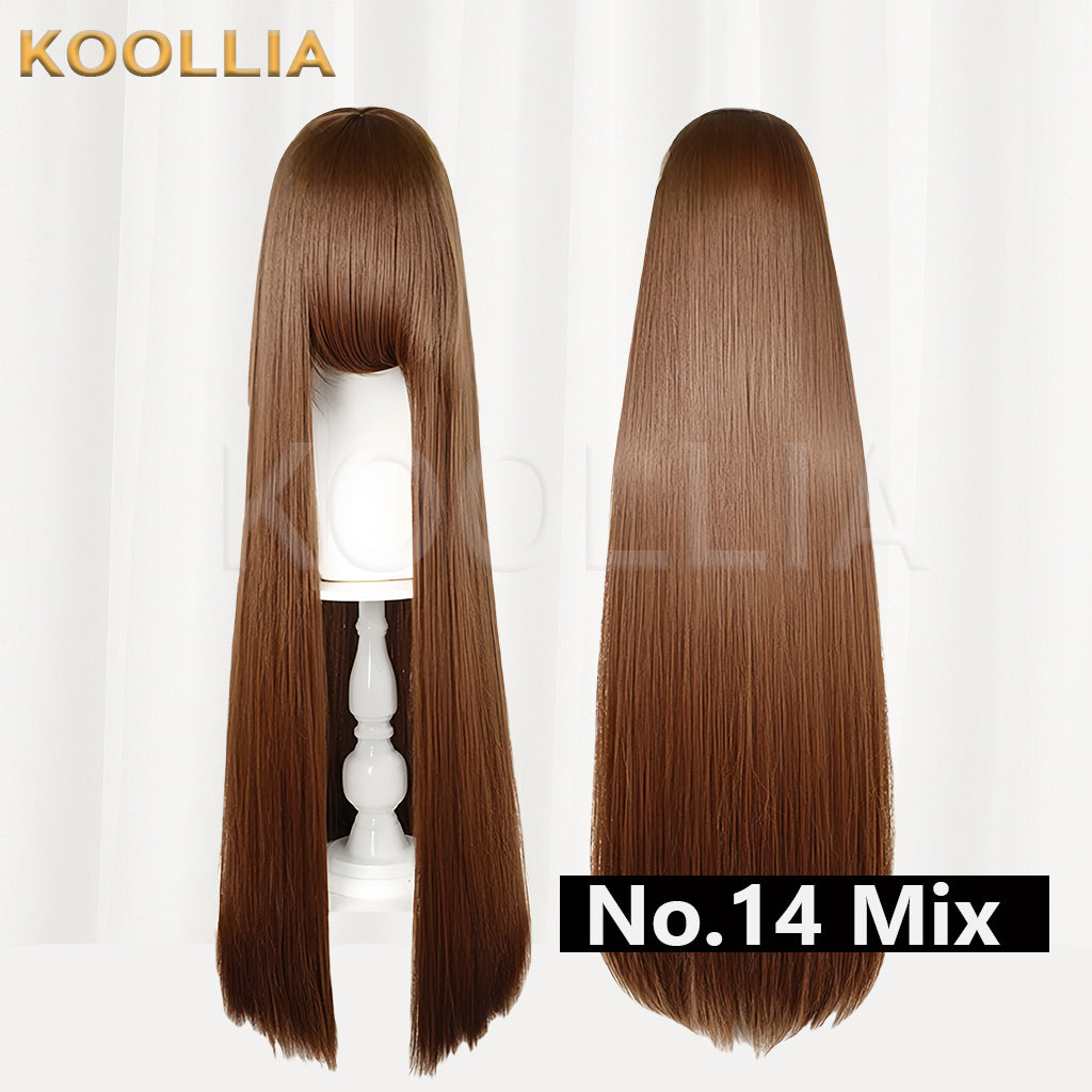 Thickened High-Density 100cm All-Purpose Long Straight Wig(Around 600g)