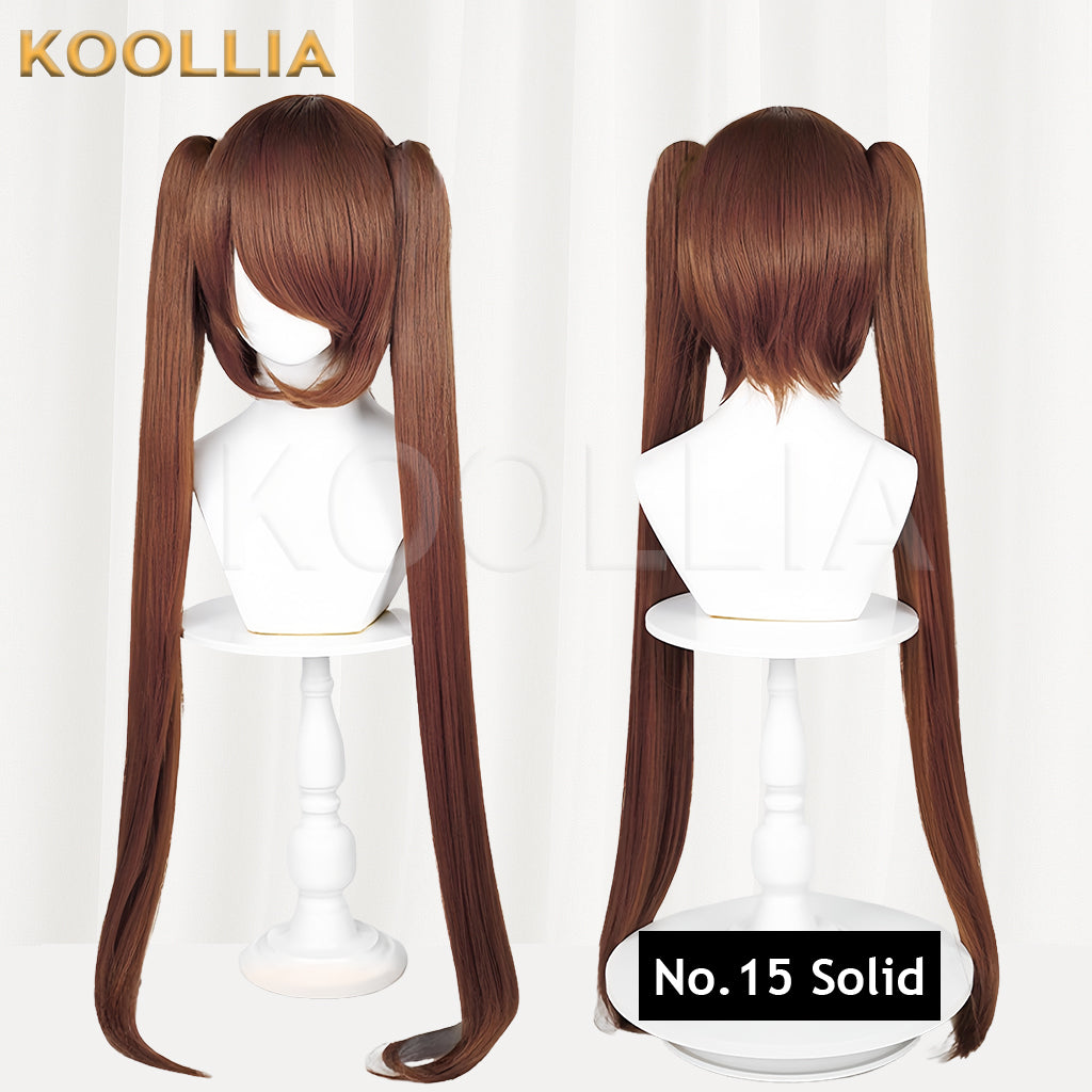 All-purpose Wig Hatsune Miku Twintails With Tiger Mouth Clip