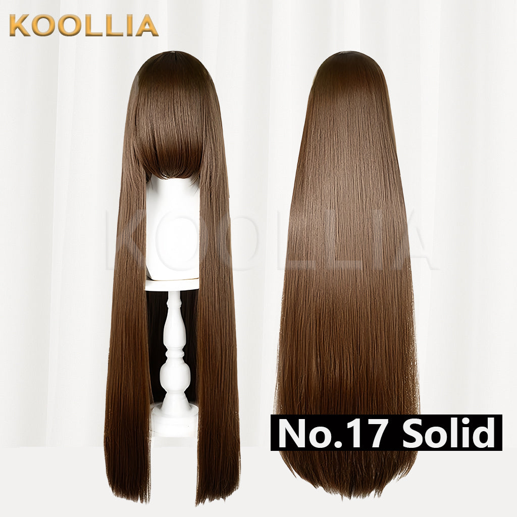 Thickened High-Density 100cm All-Purpose Long Straight Wig(Around 600g)