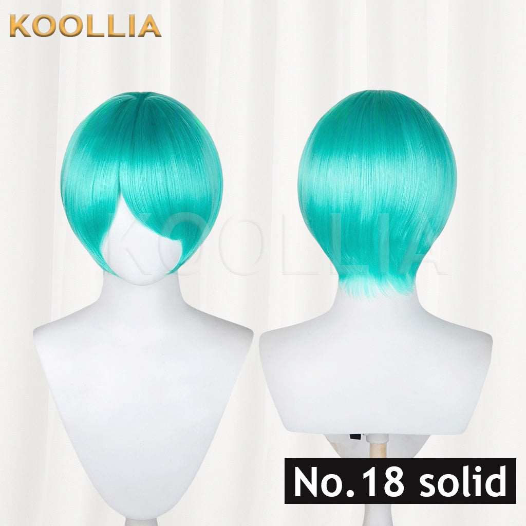 All-purpose 30cm Fluffy Mixed Fiber Short Hair Heat Resistant Basic Wig