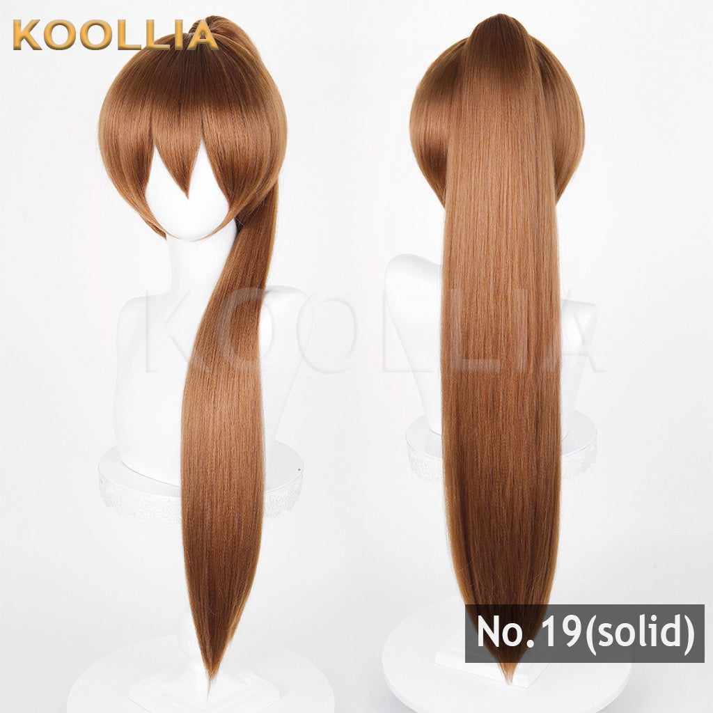 All-purpose 80cm Thick Fluffy Corn Fiber Ponytail with Tiger Mouth Clip