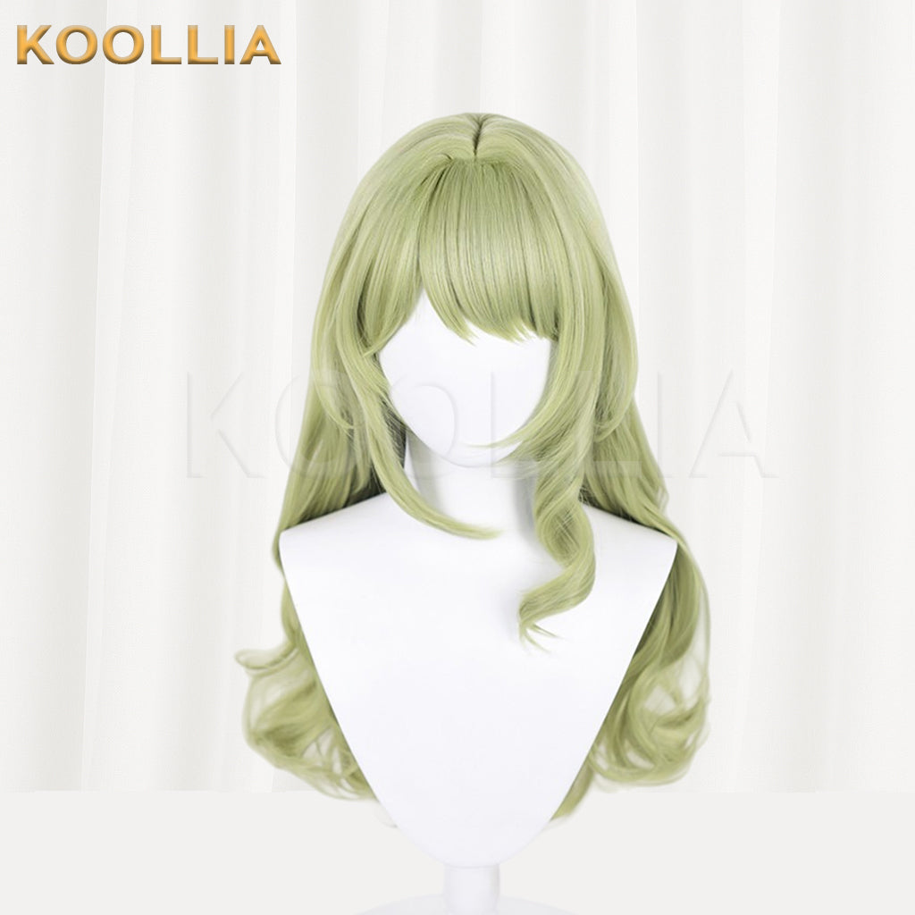Honkai Impact 3 Mobius Long Green Hair Basic Wig