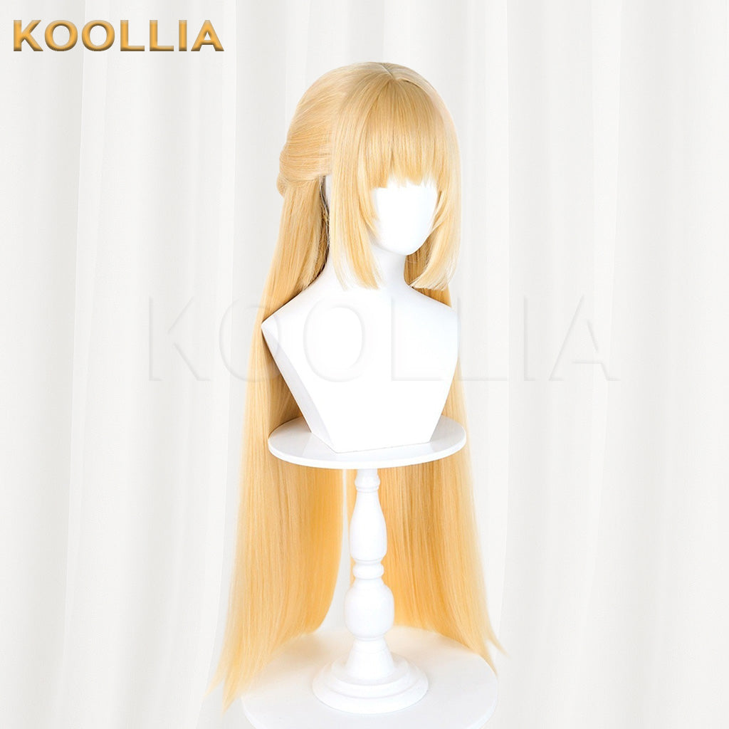Zenless Zone Zero Nomu Light Cream Gold Long Double Braided Basic Wig
