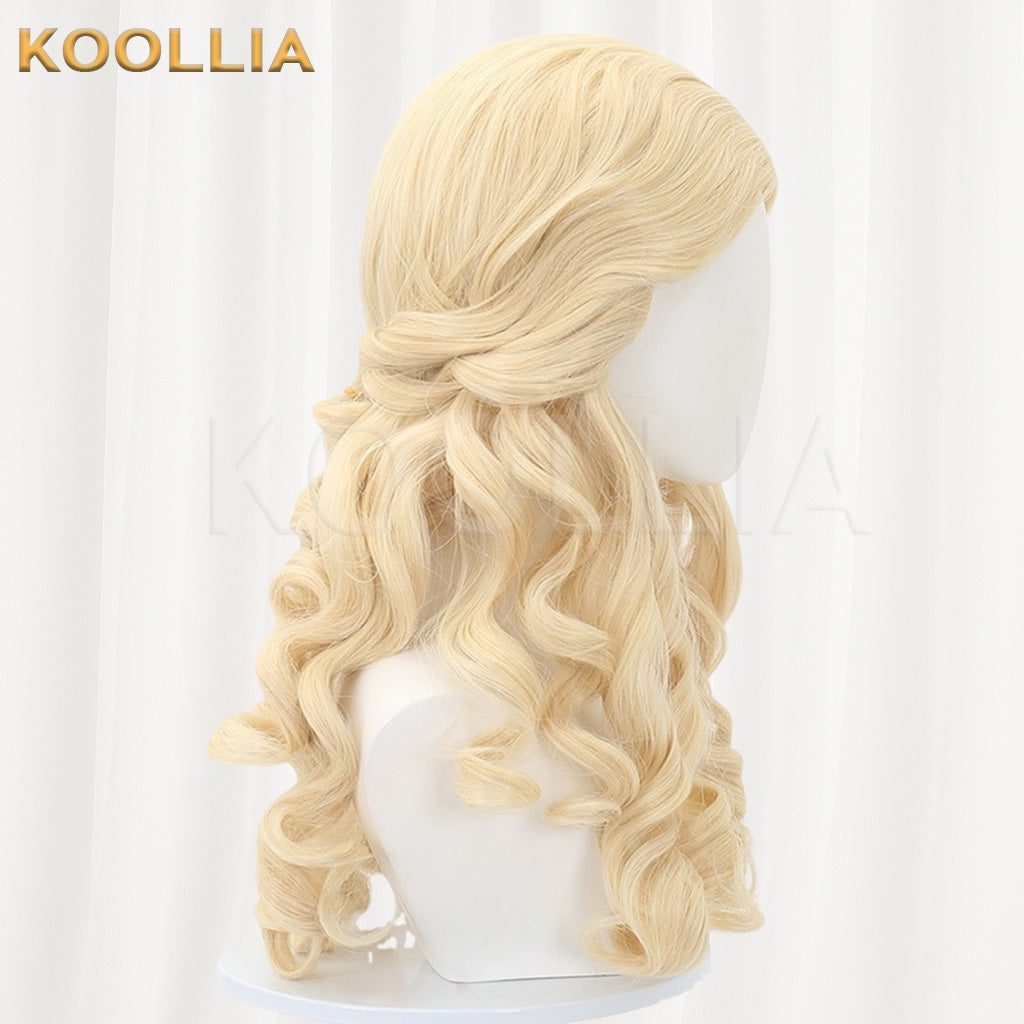 Identity V Alice DeRoss Pure Gold Roman Curly Basic Wig