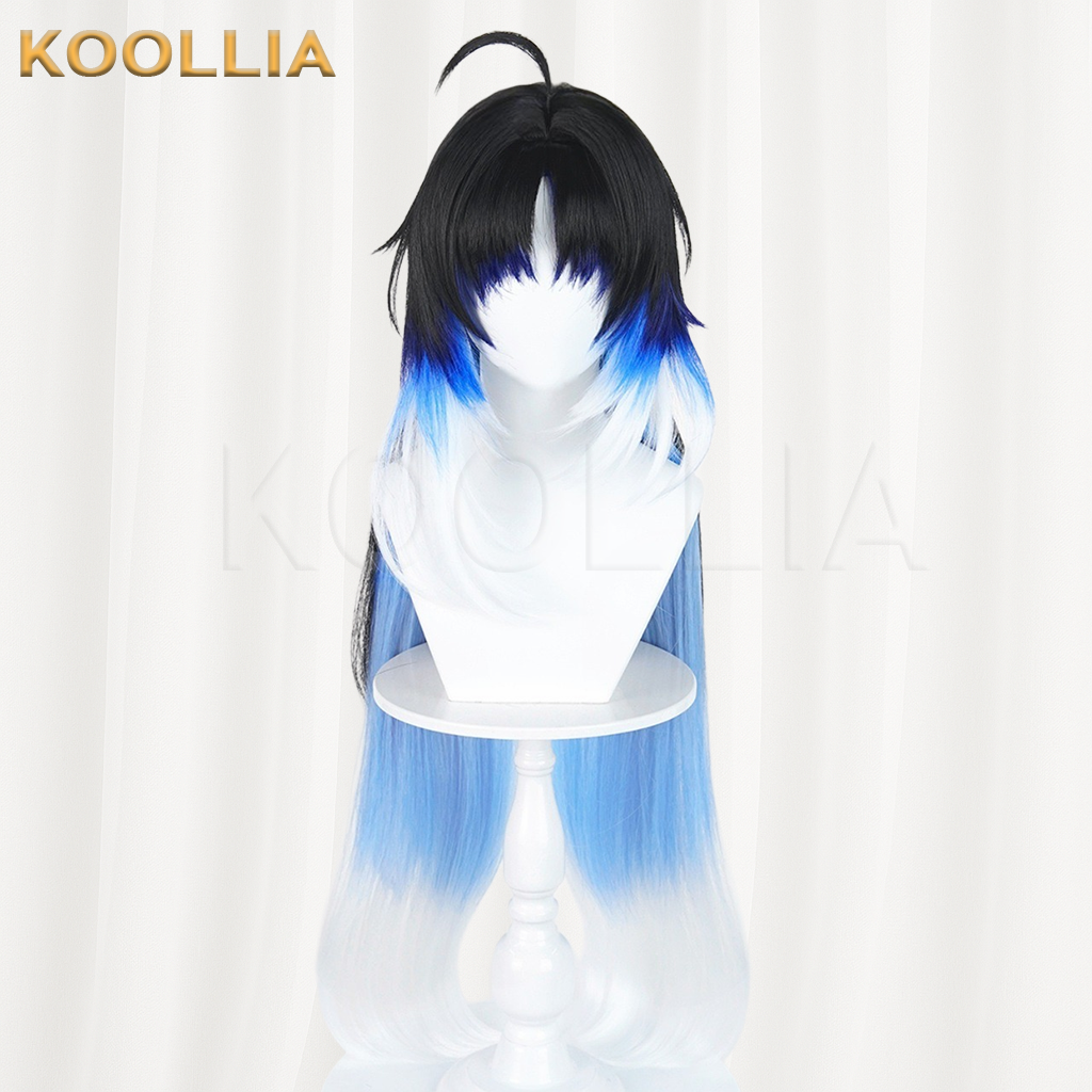 Wuthering Waves Yangyang Black To Blue White Ombre Basic Wig