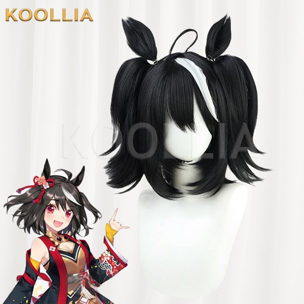 Uma Musume Pretty Derby Kitasan Black Black Twin Tail Basic Wig