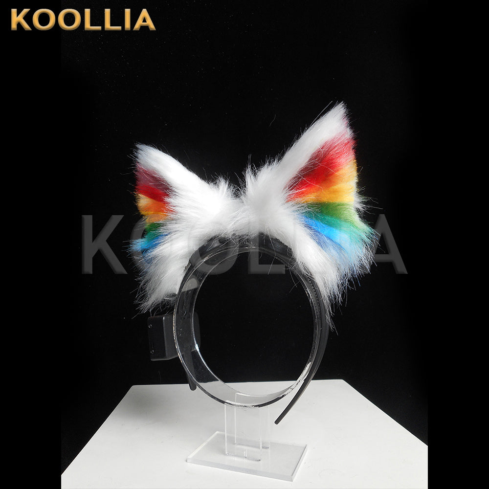 KOOLLIA Smart Rainbow Ears Pro - 4-Servo Animations & Head Tracking (Perfect for Cosplay/Parties)