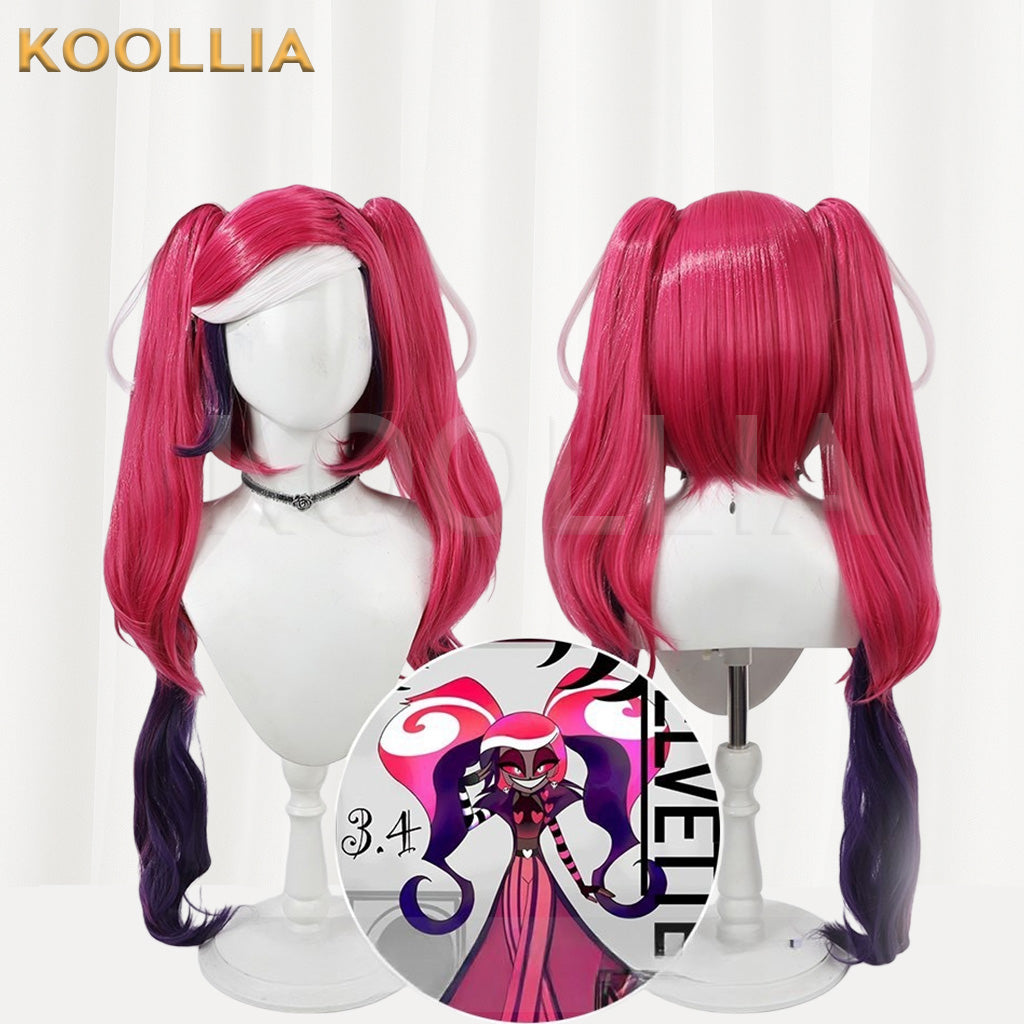 Hazbin Hotel Velvette Gradient Pigtail Basic Wig