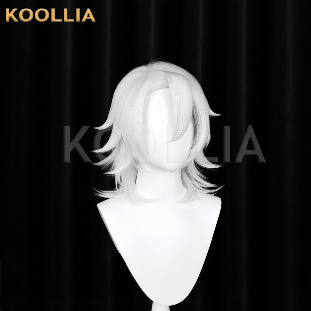 Demon Slayer Uzui Tengen Short White Hair Basic Wig