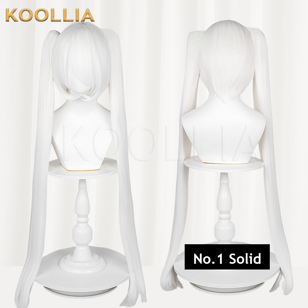 All-purpose Wig Hatsune Miku Twintails With Tiger Mouth Clip Hair Basic Wig