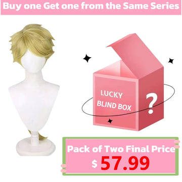 Bungo Stray Dogs Kunikida Doppo Long Yellow Hair Basic Wig - KOOLLIA