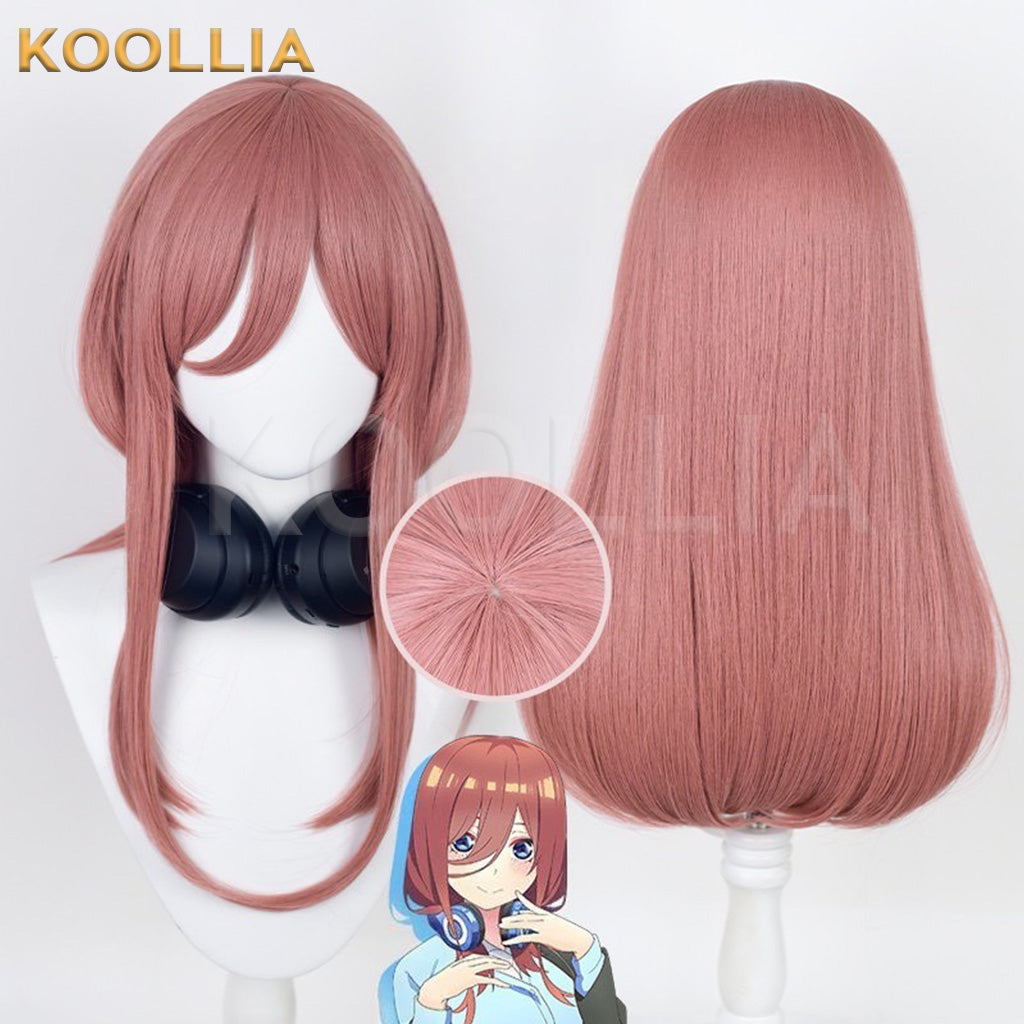 The Quintessential Quintuplets Nakano Miku Medium Taro Pink Hair Basic Wig