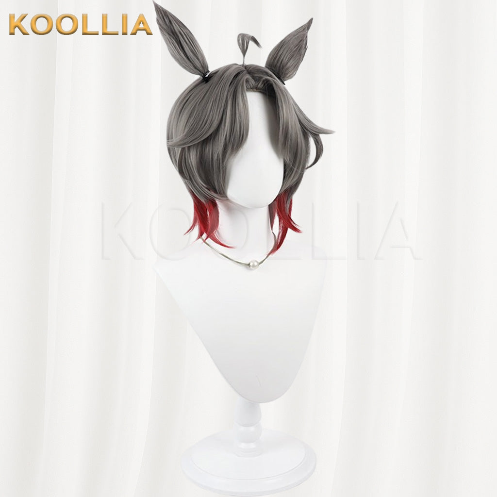 Uma Musume Pretty Derby Rose Kingdom Grey to Red Gradient Basic Wig