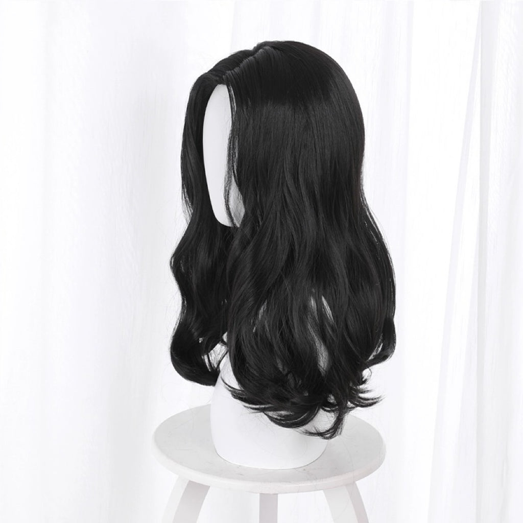 Tokyo Revengers Baji Keisuke Lange schwarze Haare Basic Perücke