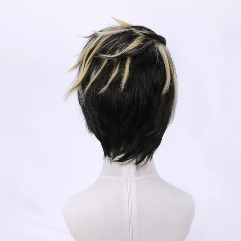 Tokyo Revengers Hanma Shuji Kurzes Mix-Haar Basic-Perücke