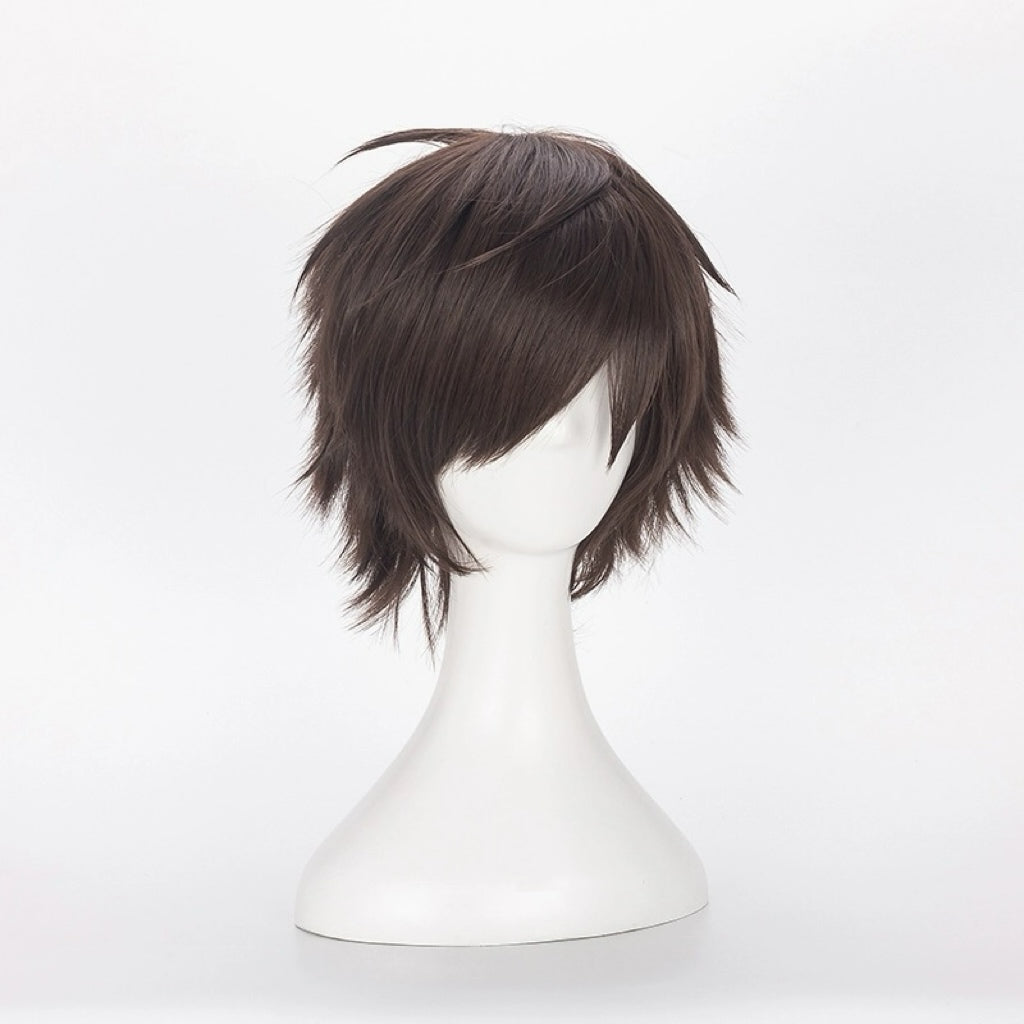 Attack on Titan Eren Yeager Kurzes braunes Haar Basic Perücke
