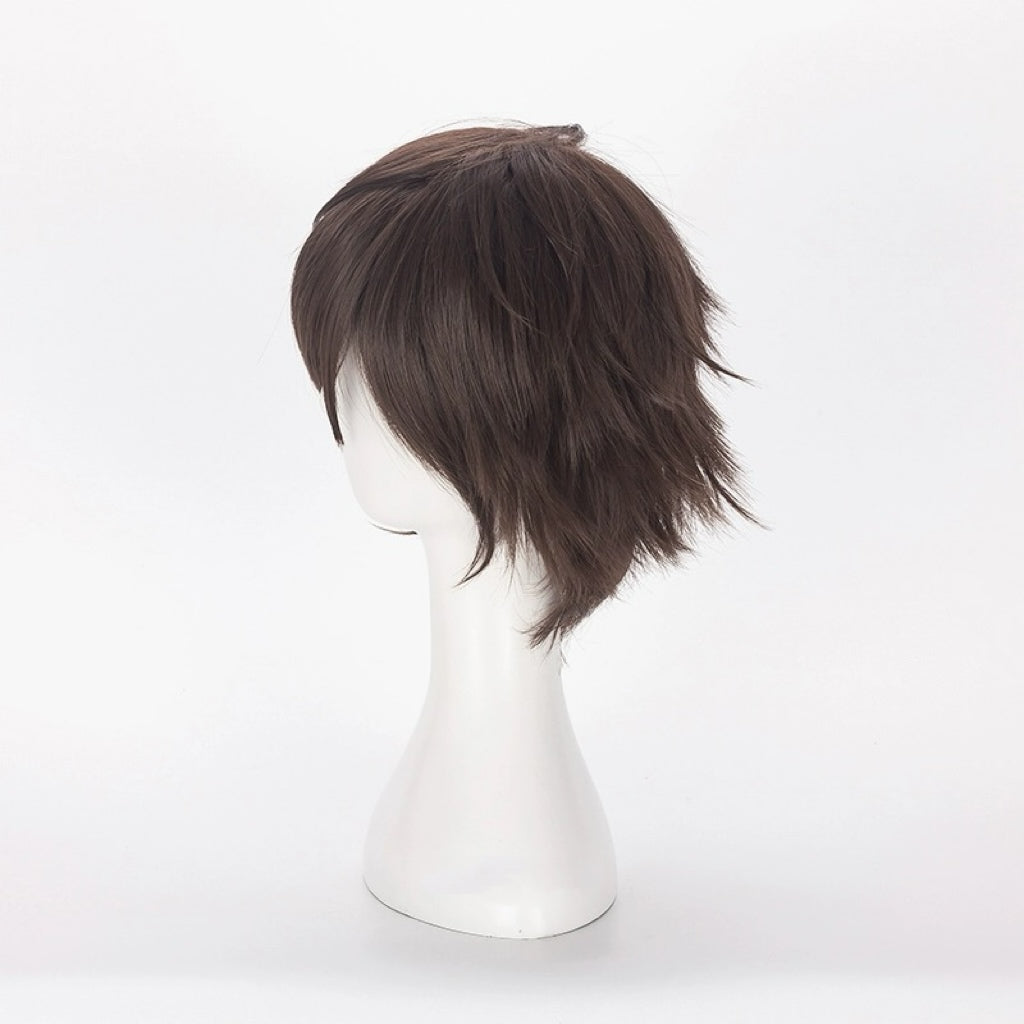 Attack on Titan Eren Yeager Kurzes braunes Haar Basic Perücke