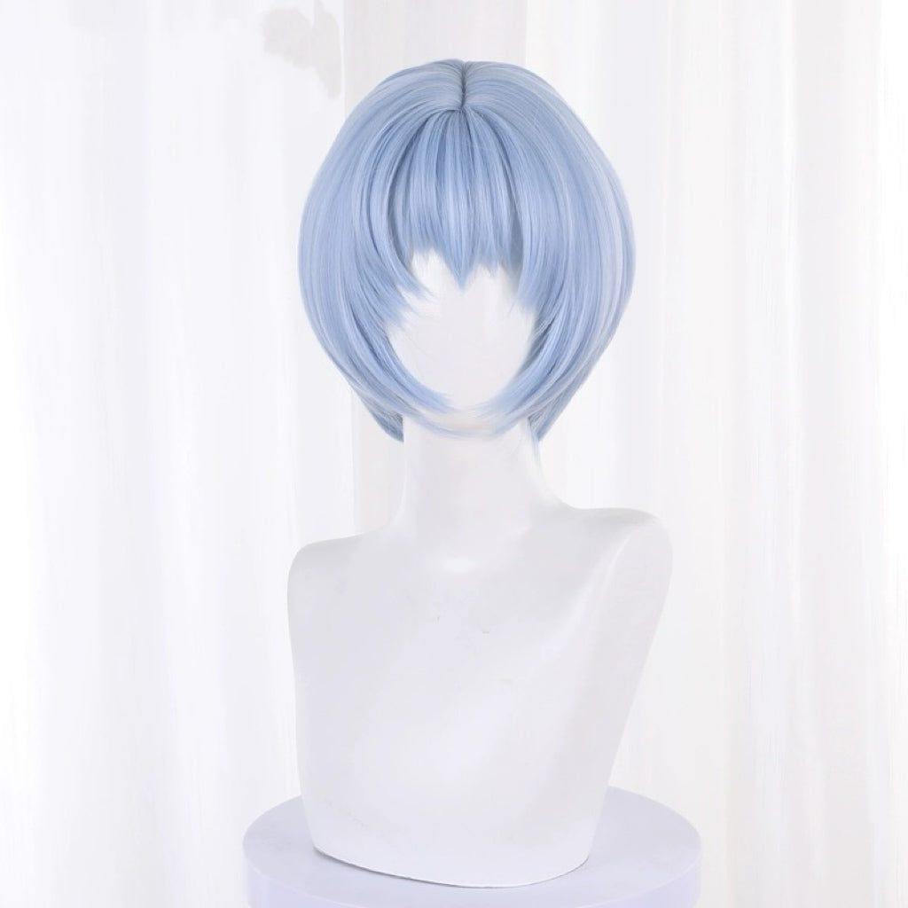 EVA Ayanami Rei Kurzes blaues Haar Basic Perücke