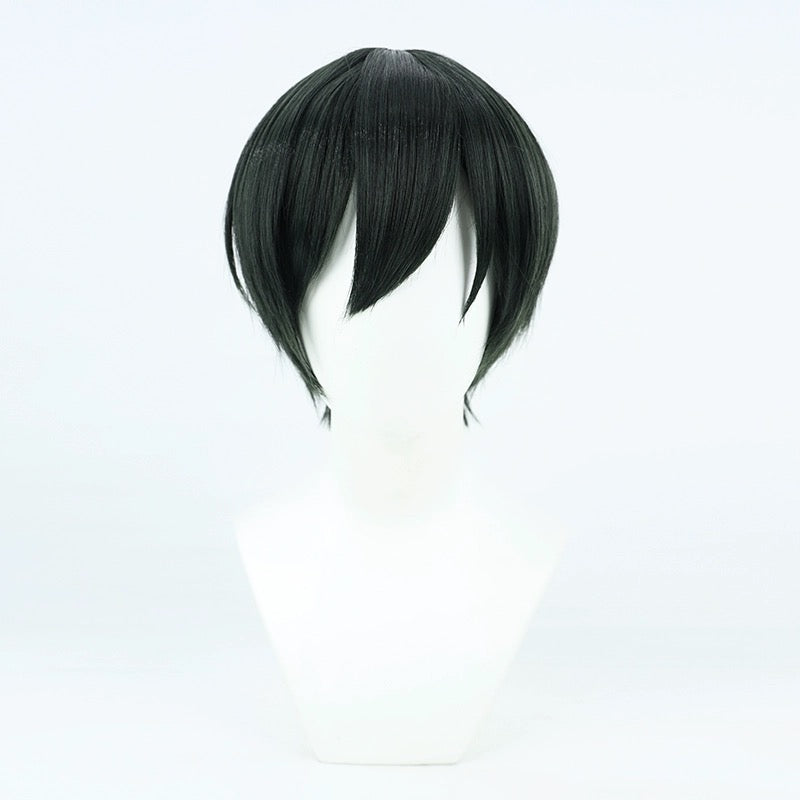 Blue Lock Rin Itoshi Short Green Hair Basic Wig