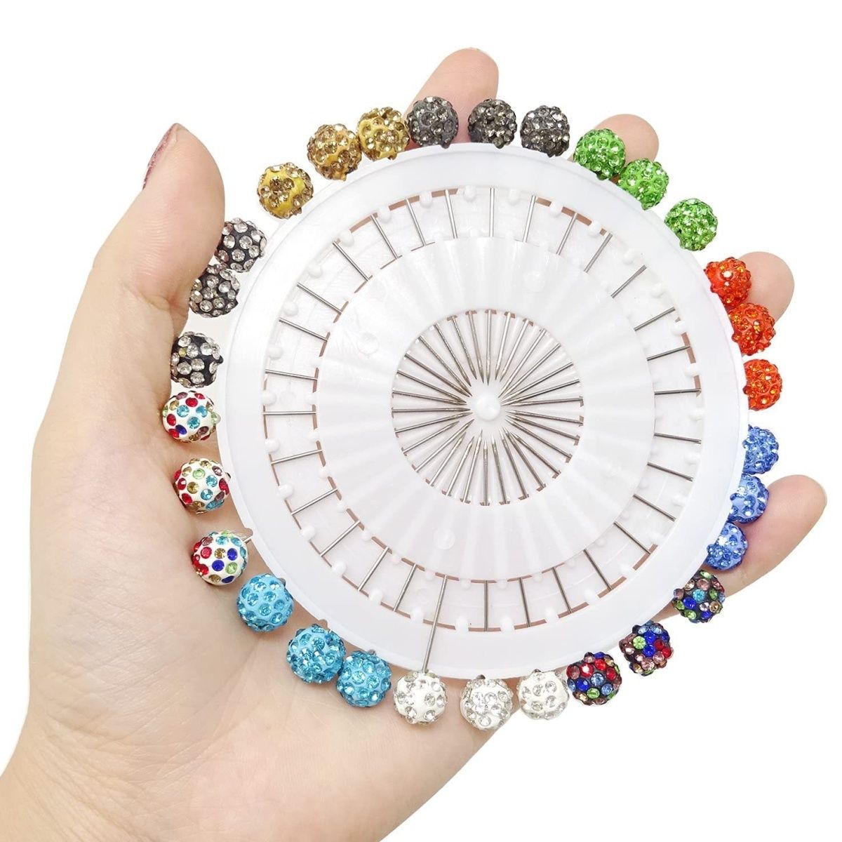 Colorful Diamond Straight Pin (48mm)  Wig Stylist Tools