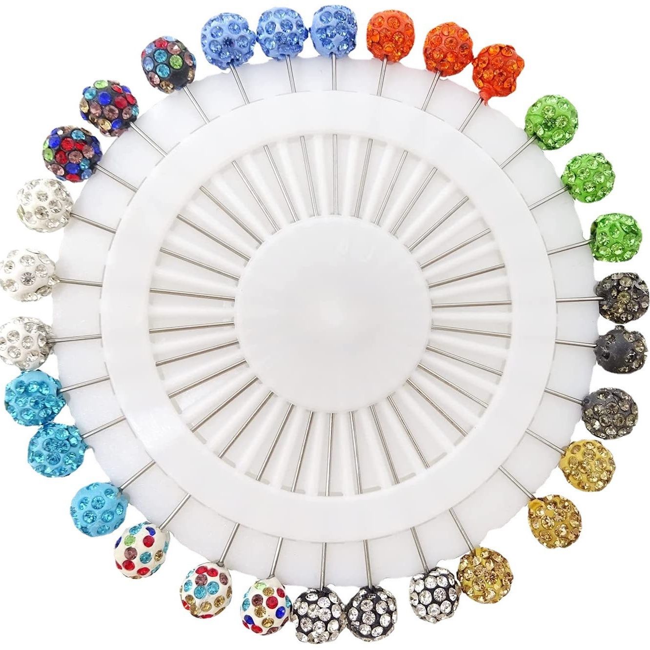 Colorful Diamond Straight Pin (48mm)  Wig Stylist Tools