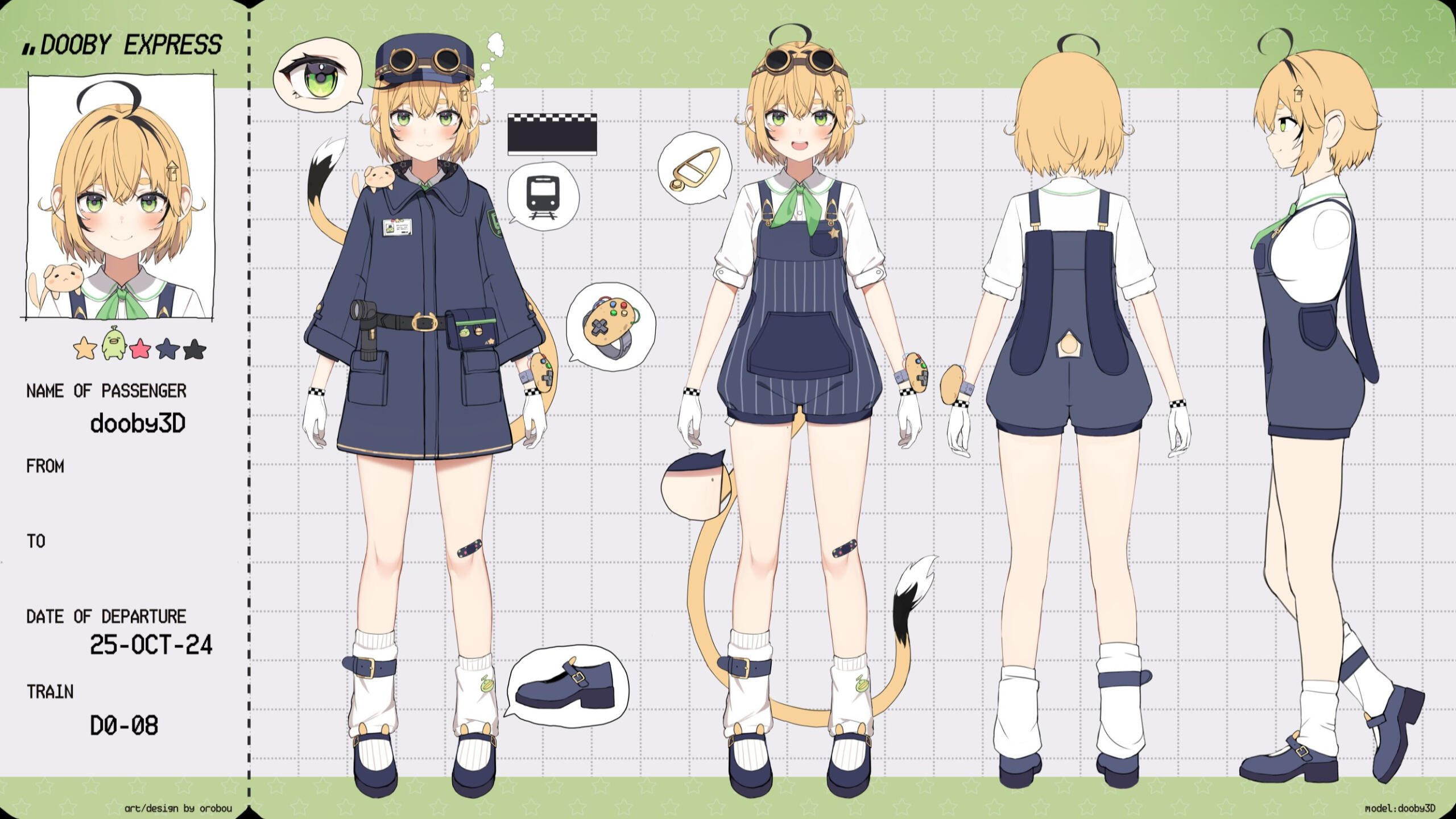 Dooby3D commission wig