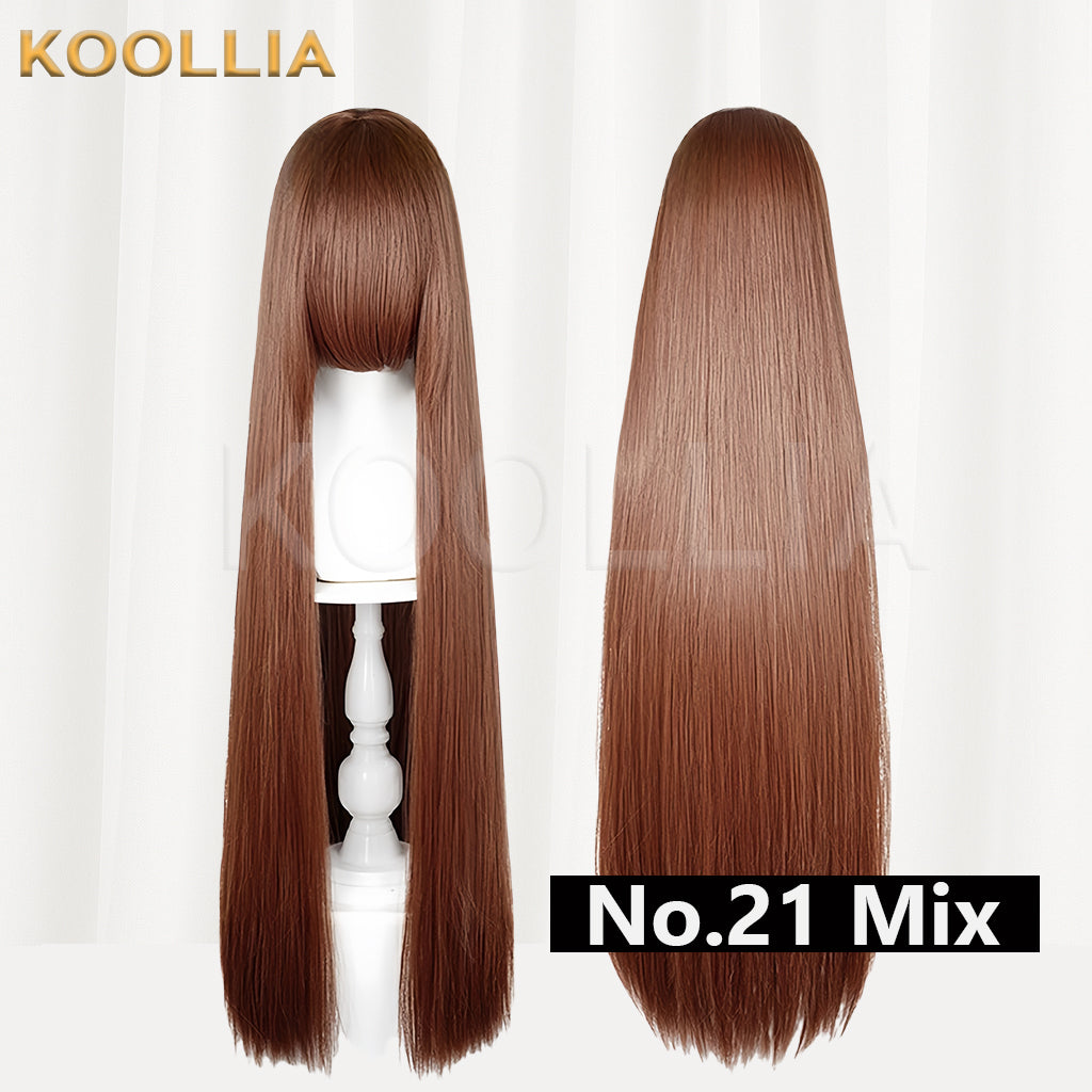 Thickened High-Density 100cm All-Purpose Long Straight Wig(Around 600g)