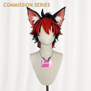 Front view of Zenless Zone Zero Komano Manato basic wig with styling