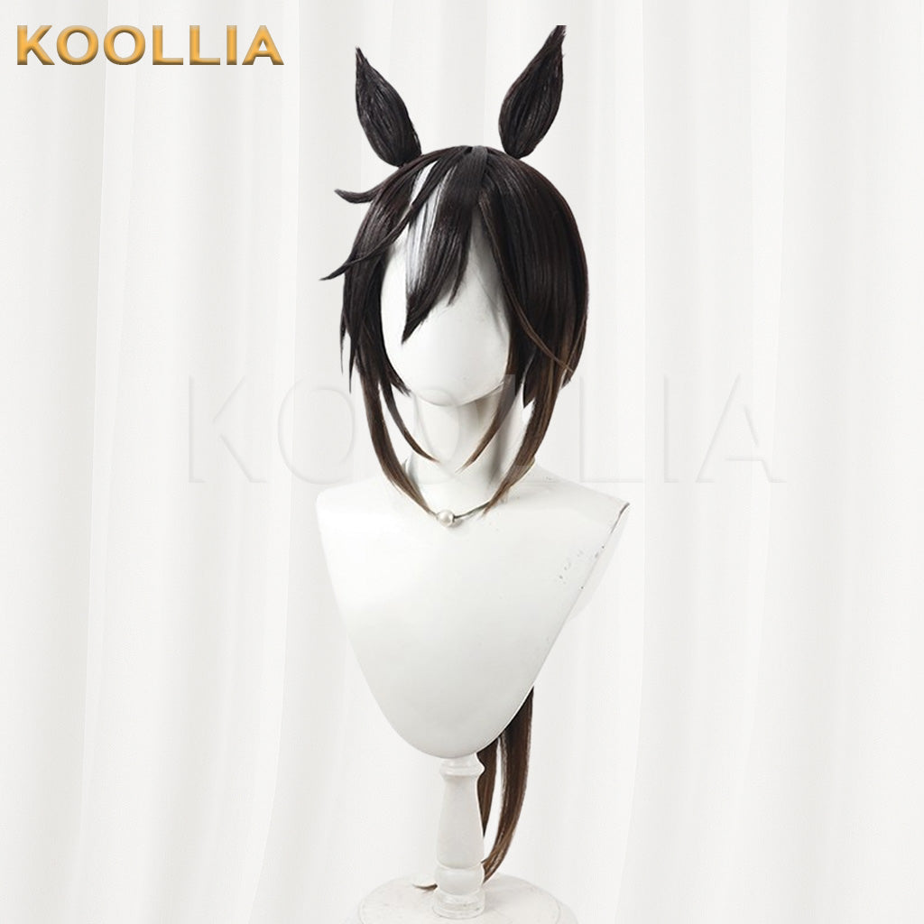 Uma Musume Pretty Derby Stay Gold Black-Brown Gradient Basic Wig