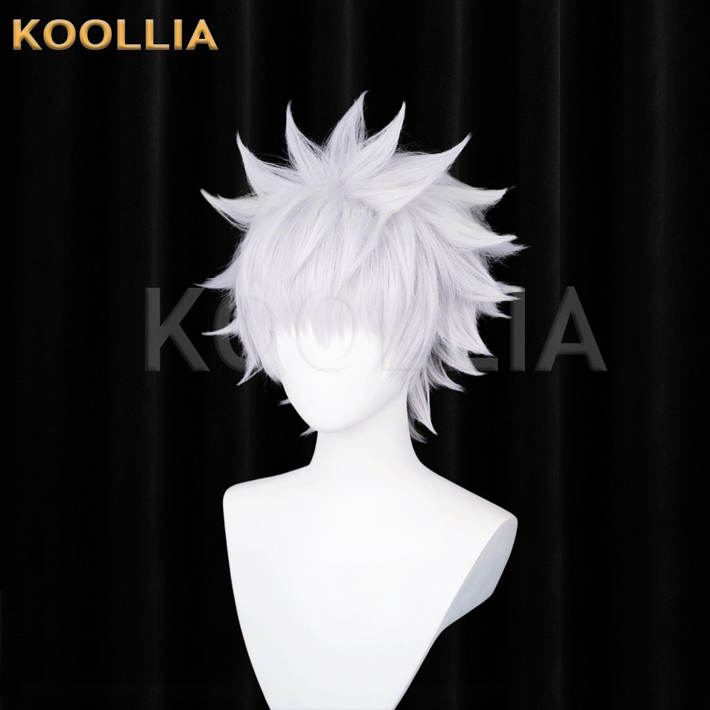 Hunter x Hunter Killua Short Silvery White Hair Basic Wig