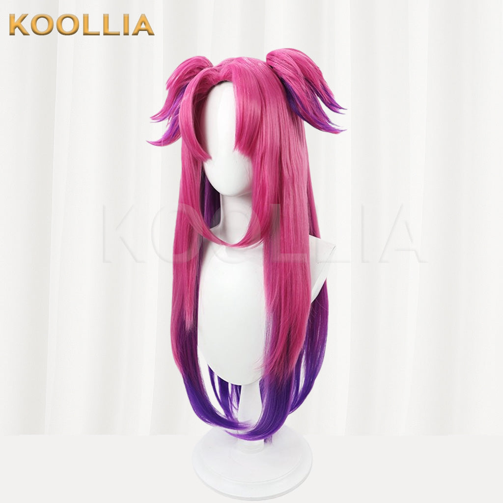League of Legends & Heartsteel Lillia Pink Purple Gradient Extra-Long Basic Wig