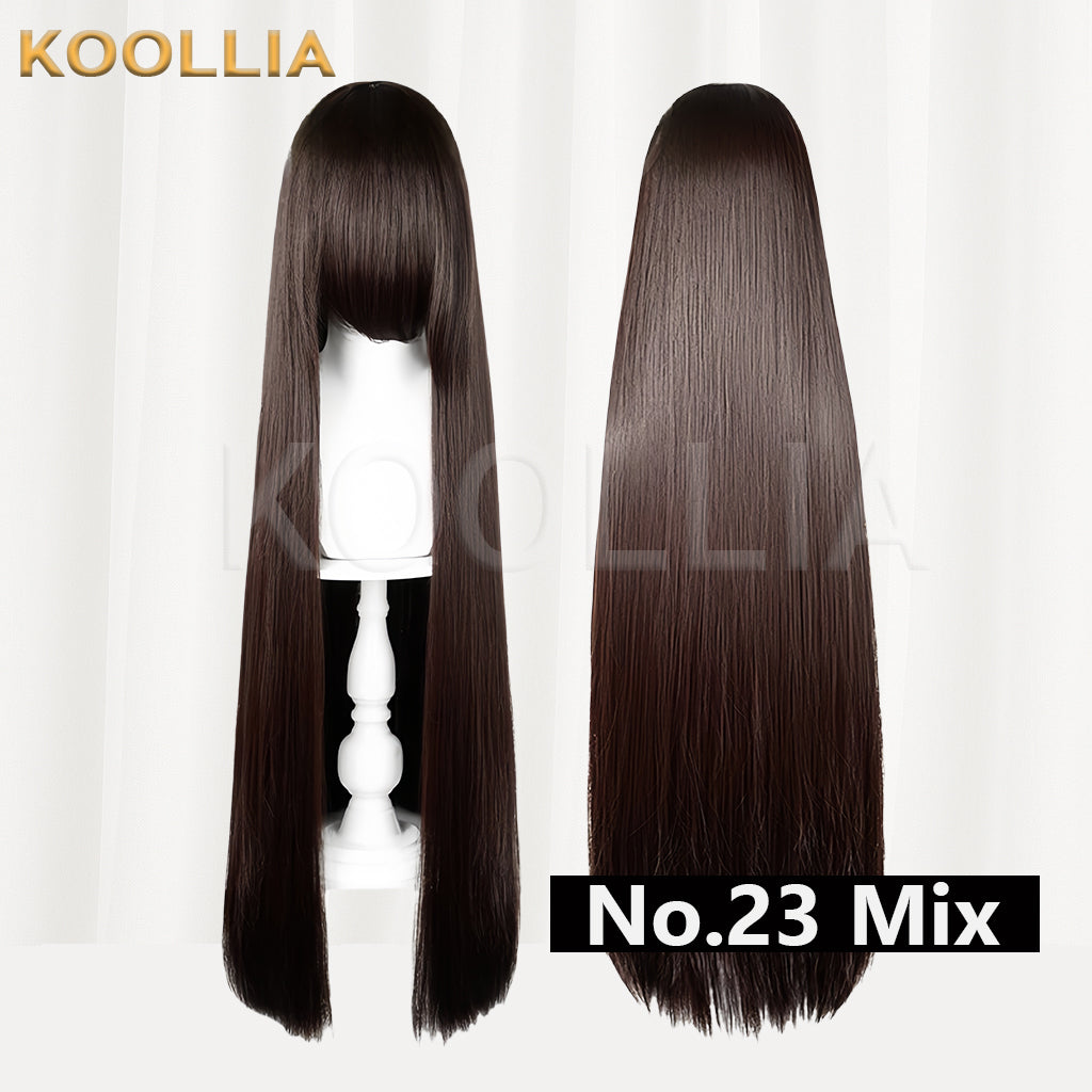 Thickened High-Density 100cm All-Purpose Long Straight Wig(Around 600g)
