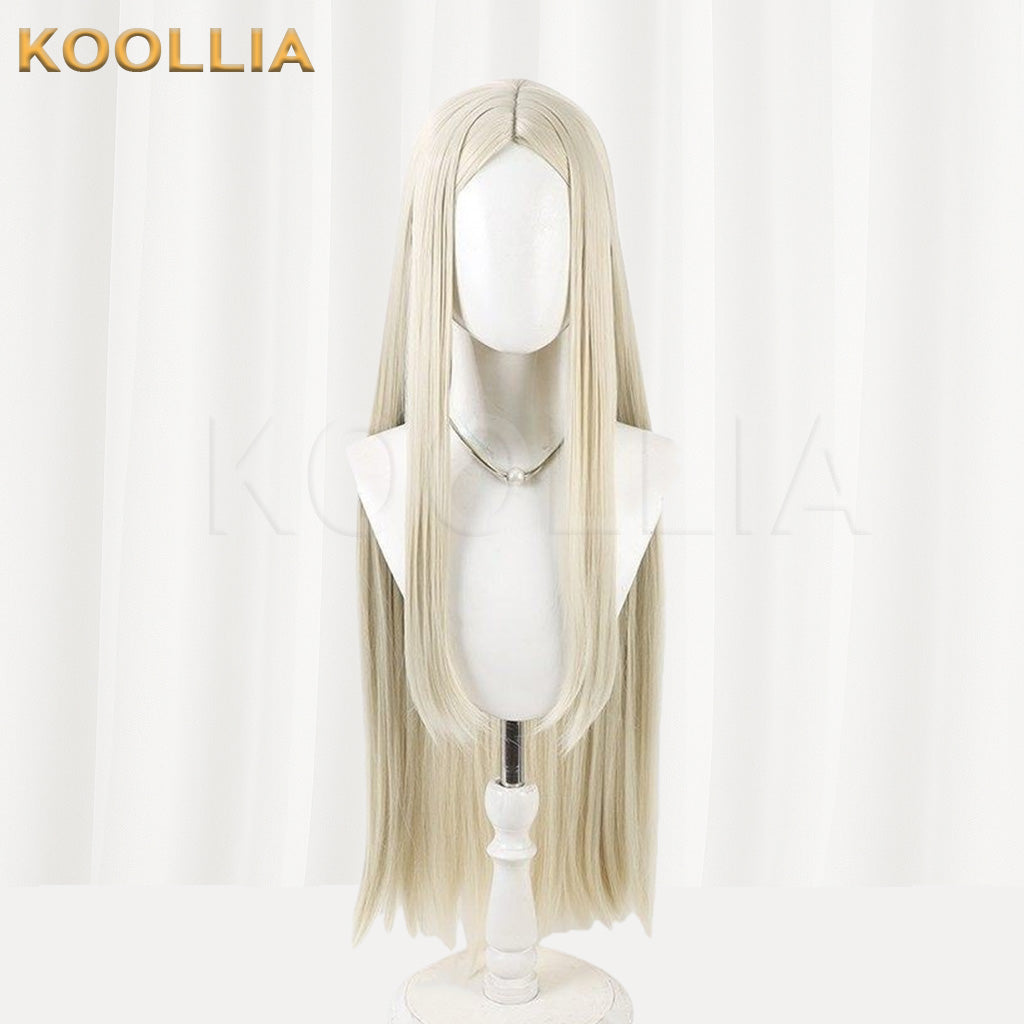 Gachi Akuta August Stilz Off-White Center Part Basic Wig