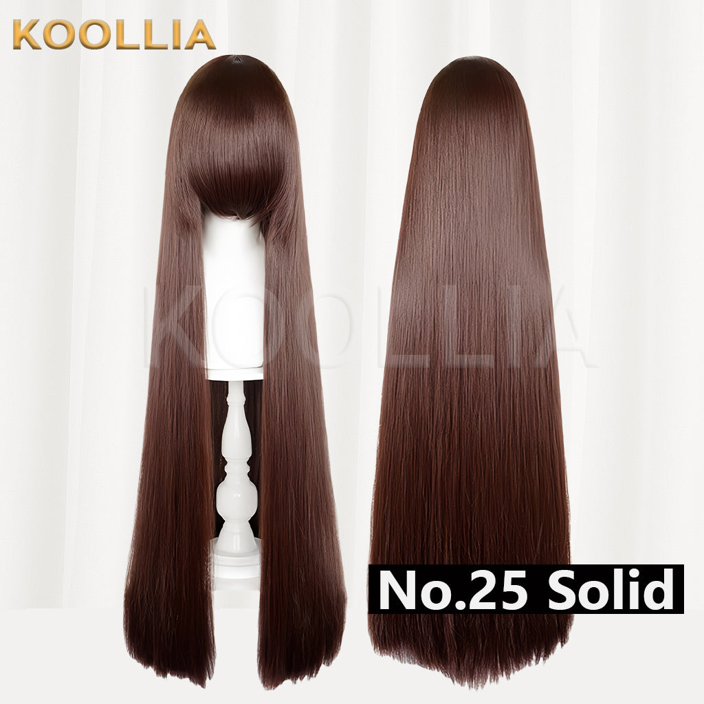 Thickened High-Density 100cm All-Purpose Long Straight Wig(Around 600g)
