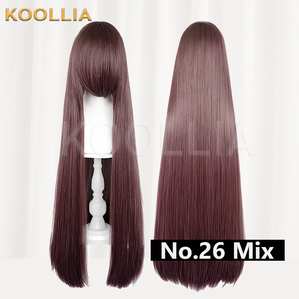 Thickened High-Density 100cm All-Purpose Long Straight Wig(Around 600g)