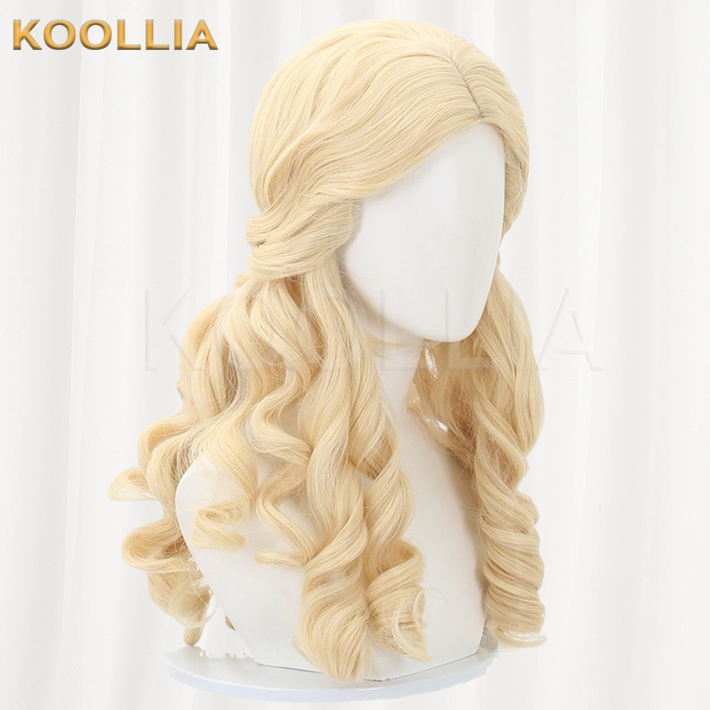 Identity V Alice DeRoss Pure Gold Roman Curly Basic Wig