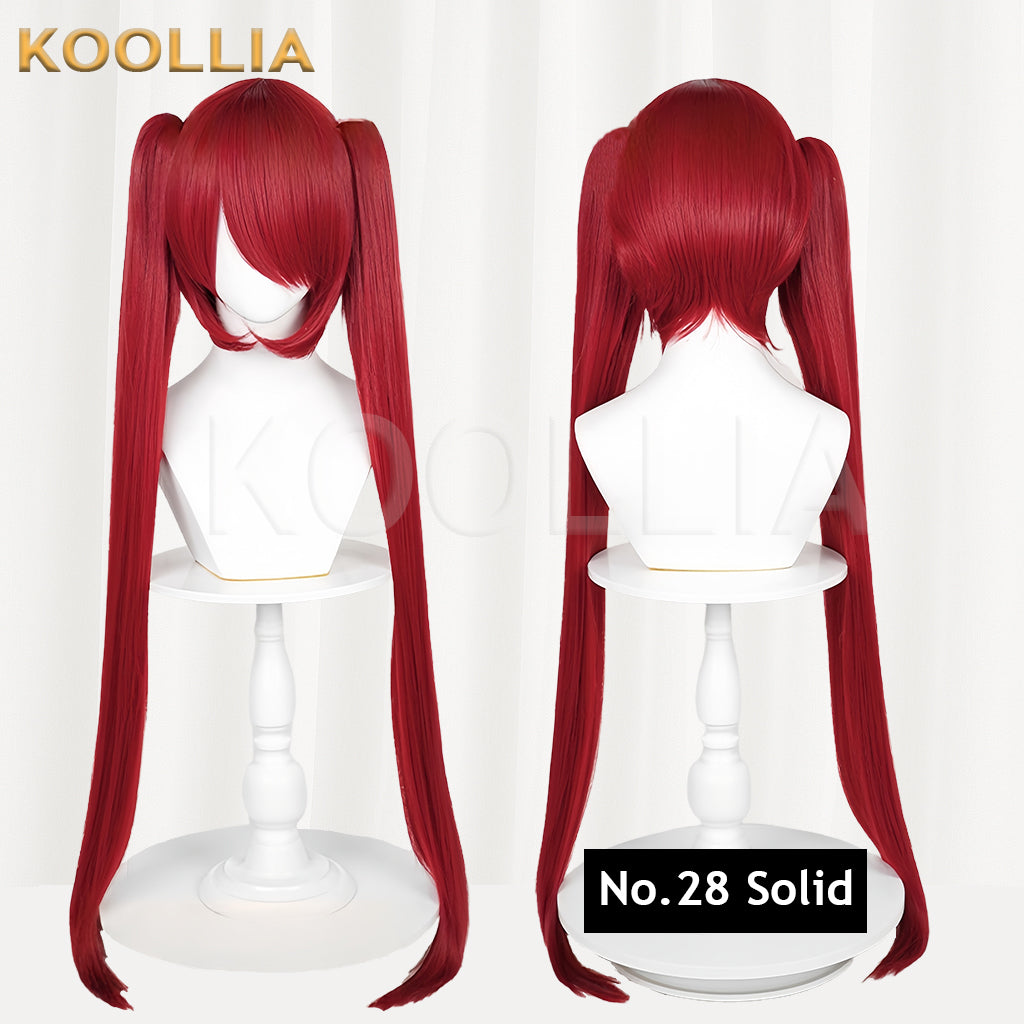All-purpose Wig Hatsune Miku Twintails With Tiger Mouth Clip