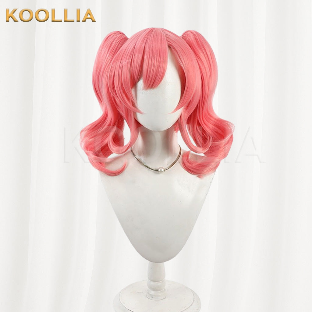 Macross Delta Makina Nakajima Pink Twin Tails Basic Wig